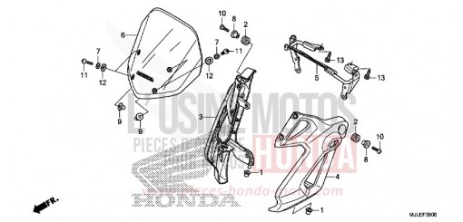 PARE-BRISE NC750SAE de 2014